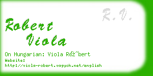 robert viola business card